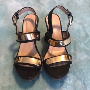 Black and Gold Wedges